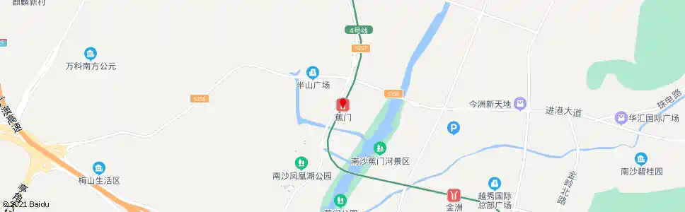 广州蕉门站_公交站地图_广州公交_妙搜公交查询2025