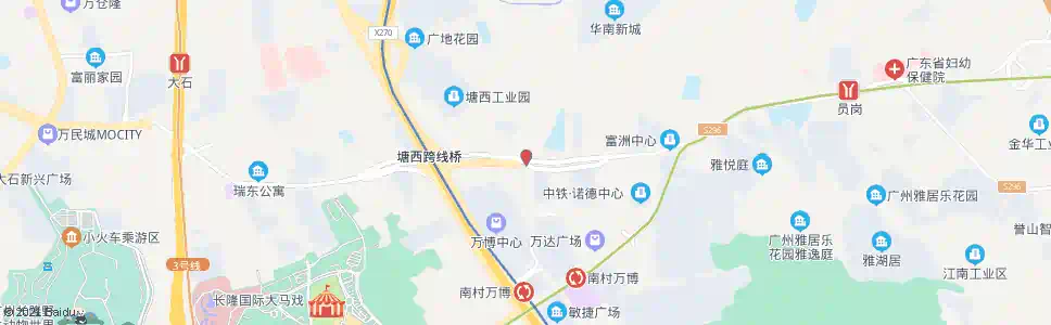 广州塘步东_公交站地图_广州公交_妙搜公交查询2025