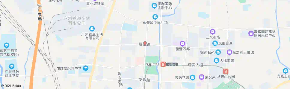 广州紫薇路口_公交站地图_广州公交_妙搜公交查询2025