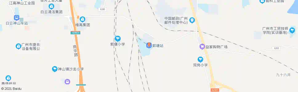 广州郭塘_公交站地图_广州公交_妙搜公交查询2025