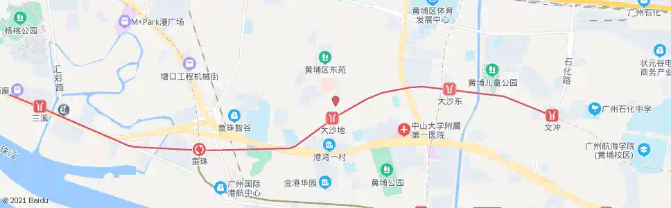 广州港湾路口_公交站地图_广州公交_妙搜公交查询2025