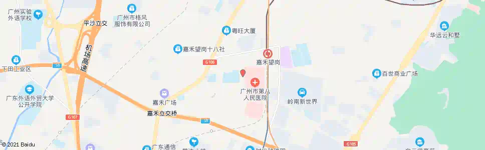 广州广州市第八医院_公交站地图_广州公交_妙搜公交查询2025