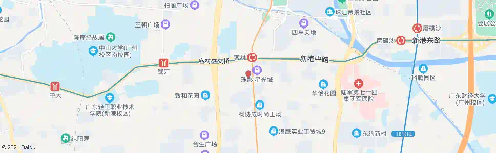 广州珠影总站_公交站地图_广州公交_妙搜公交查询2025