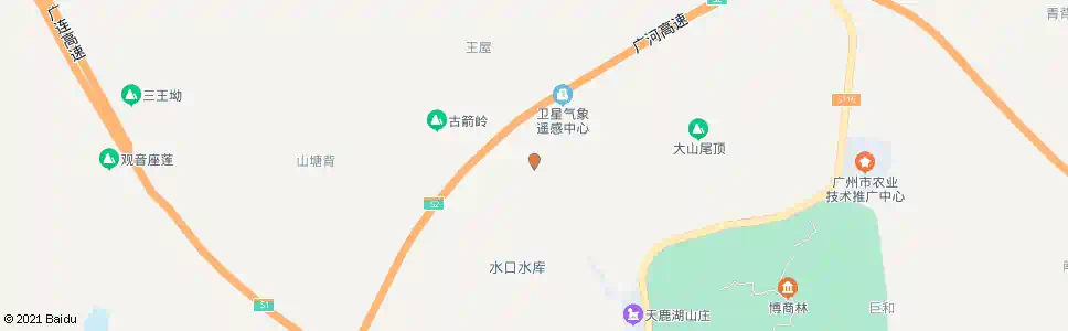 广州天鹿湖老年人护理中心总站_公交站地图_广州公交_妙搜公交查询2025