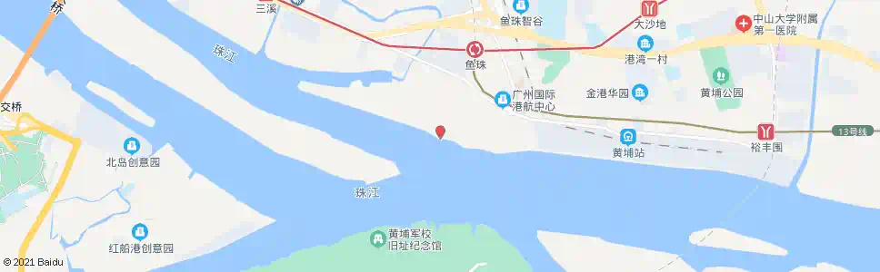 广州鱼珠码头_公交站地图_广州公交_妙搜公交查询2025