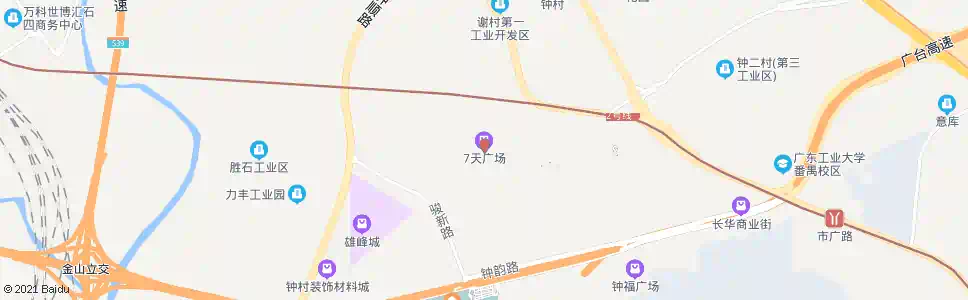 广州钟村市场_公交站地图_广州公交_妙搜公交查询2025