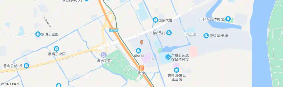 广州媒体村_公交站地图_广州公交_妙搜公交查询2025