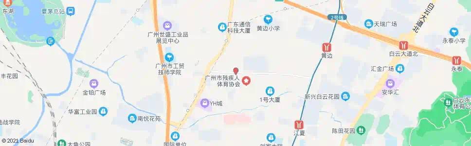 广州黄鹤路(市残运中心)_公交站地图_广州公交_妙搜公交查询2025