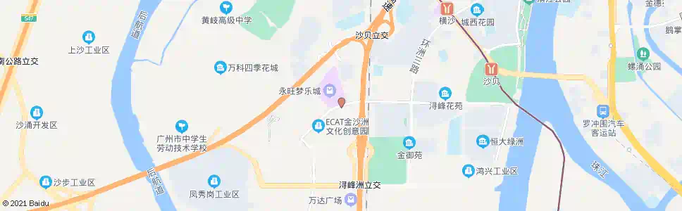 广州沙凤三路_公交站地图_广州公交_妙搜公交查询2025
