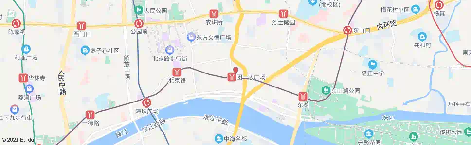 广州越秀南路_公交站地图_广州公交_妙搜公交查询2025