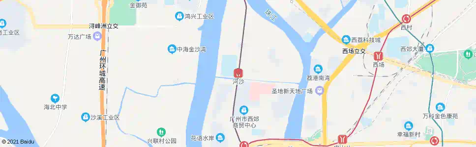 广州河沙路_公交站地图_广州公交_妙搜公交查询2025