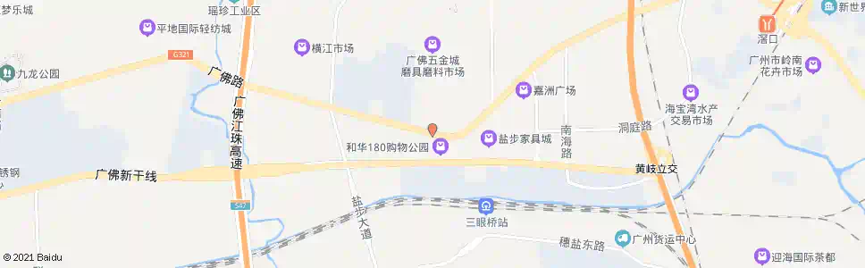 广州大转弯(黄岐凯民茶博城)_公交站地图_广州公交_妙搜公交查询2025