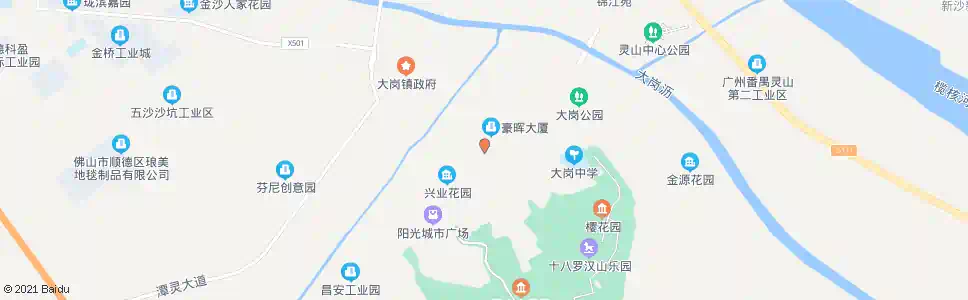 广州大岗中心小学_公交站地图_广州公交_妙搜公交查询2025