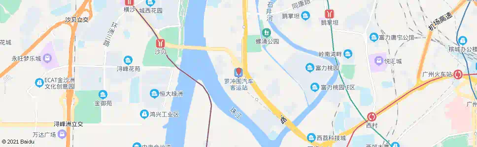 广州罗冲围汽车客运站_公交站地图_广州公交_妙搜公交查询2025