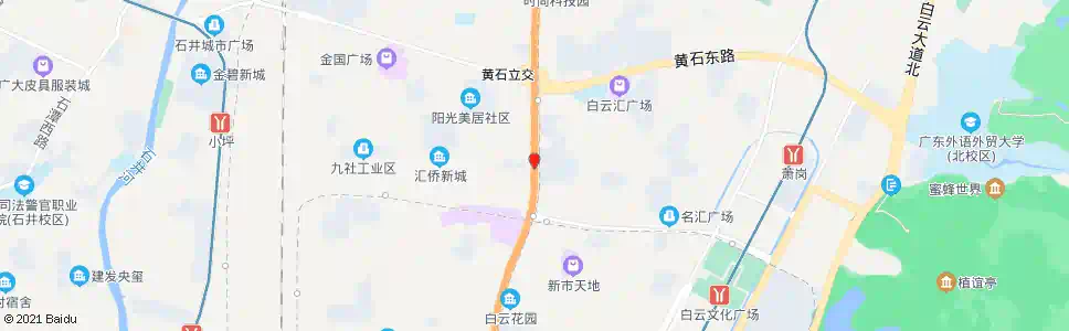 广州机场路(黄石南收费站)_公交站地图_广州公交_妙搜公交查询2025
