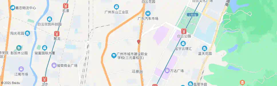 广州旧机场北门_公交站地图_广州公交_妙搜公交查询2025