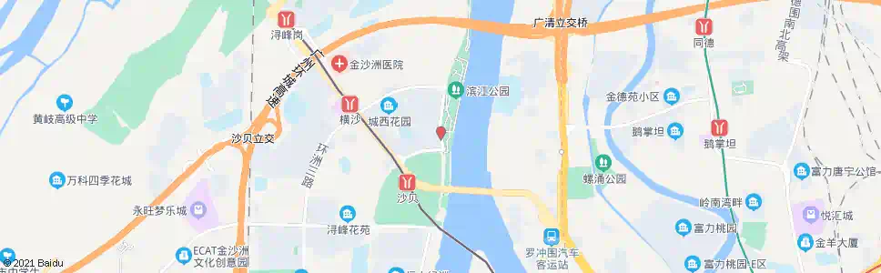 广州金沙洲码头_公交站地图_广州公交_妙搜公交查询2025