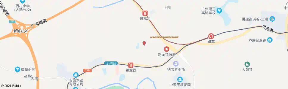 广州新洛围_公交站地图_广州公交_妙搜公交查询2025