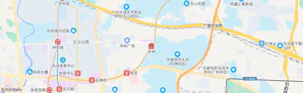 广州华师站_公交站地图_广州公交_妙搜公交查询2025