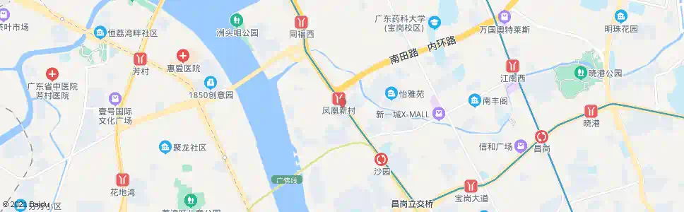 广州梅园西(地铁凤凰新村站)_公交站地图_广州公交_妙搜公交查询2025