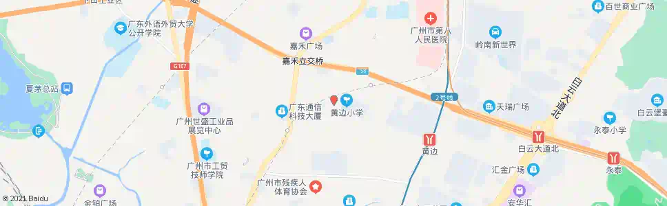广州黄边北路西_公交站地图_广州公交_妙搜公交查询2025