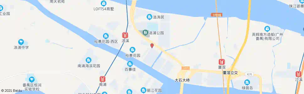 广州洛涛南区_公交站地图_广州公交_妙搜公交查询2025