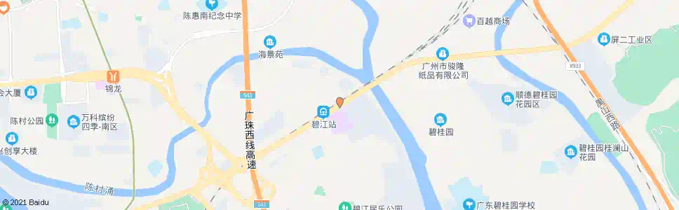 广州广珠城轨碧江站_公交站地图_广州公交_妙搜公交查询2025