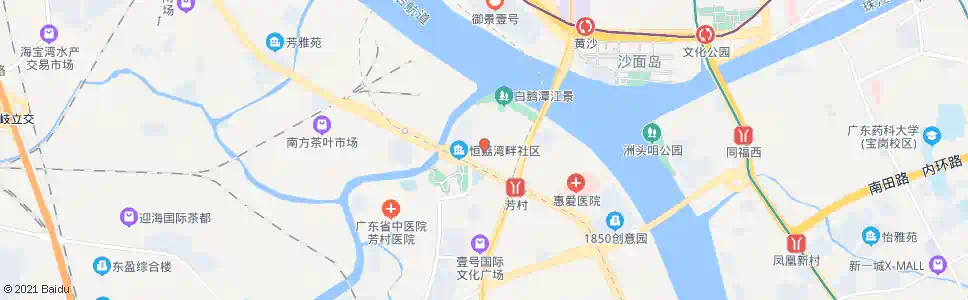 广州果子厂_公交站地图_广州公交_妙搜公交查询2025