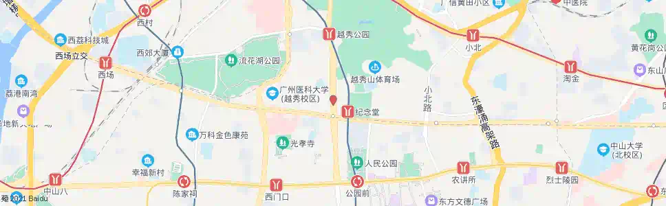 广州解放北路总站(应元路口)_公交站地图_广州公交_妙搜公交查询2025