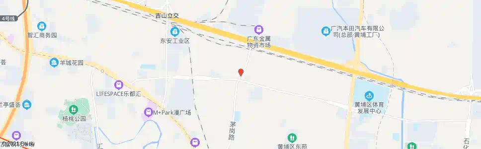 广州茅岗市场_公交站地图_广州公交_妙搜公交查询2025