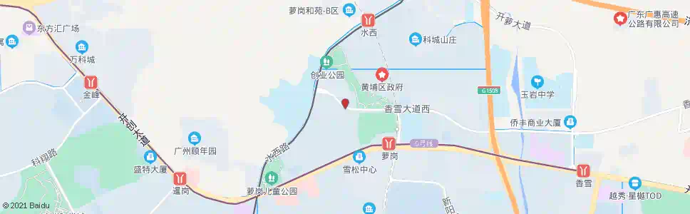 广州萝岗会议中心_公交站地图_广州公交_妙搜公交查询2025