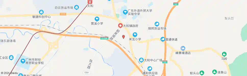 广州太和总站_公交站地图_广州公交_妙搜公交查询2025