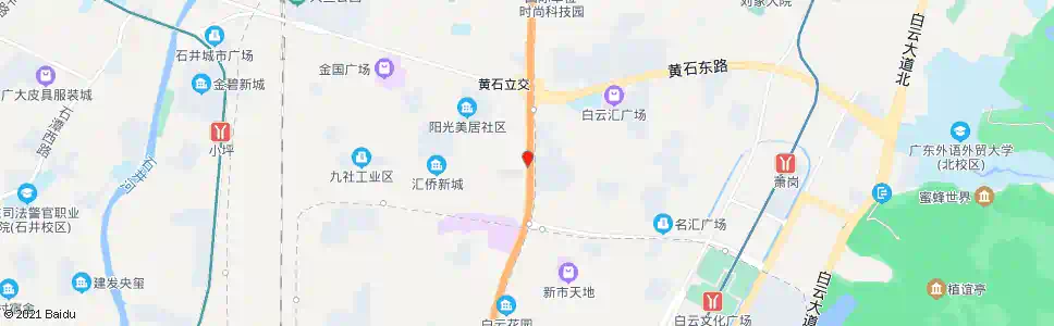 广州黄石路南_公交站地图_广州公交_妙搜公交查询2025