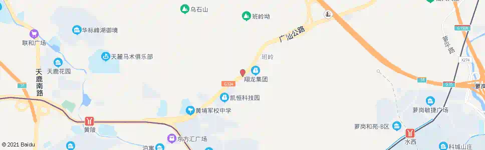 广州班岭村_公交站地图_广州公交_妙搜公交查询2025