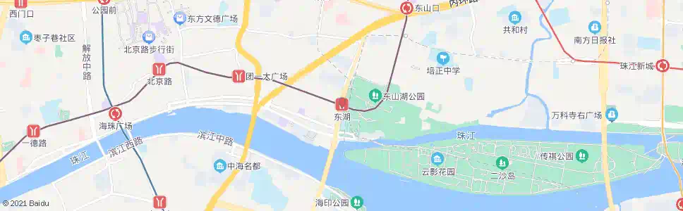 广州东湖站_公交站地图_广州公交_妙搜公交查询2025