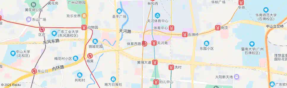 广州体育西路(公交站)_公交站地图_广州公交_妙搜公交查询2025