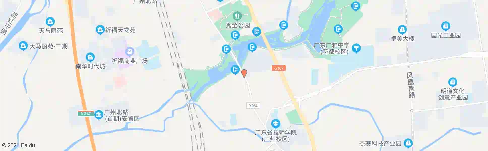 广州雅瑶市场_公交站地图_广州公交_妙搜公交查询2025