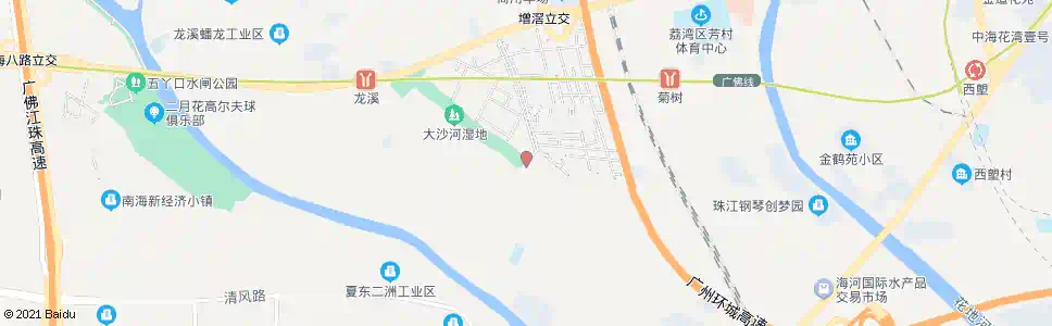广州海中北路中_公交站地图_广州公交_妙搜公交查询2025