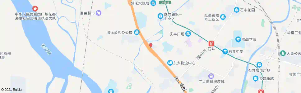 广州庆丰二路口_公交站地图_广州公交_妙搜公交查询2025