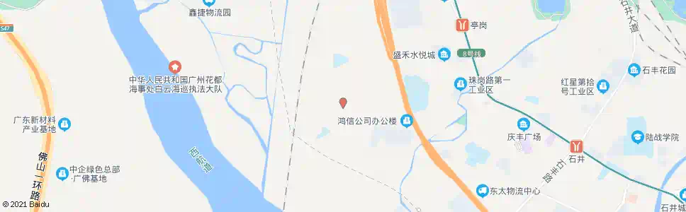 广州亭石南路北_公交站地图_广州公交_妙搜公交查询2025