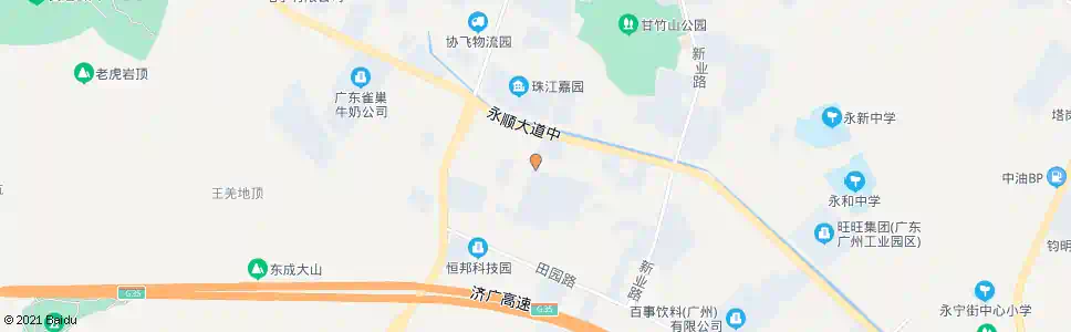 广州新庄二路(新安路口)_公交站地图_广州公交_妙搜公交查询2025