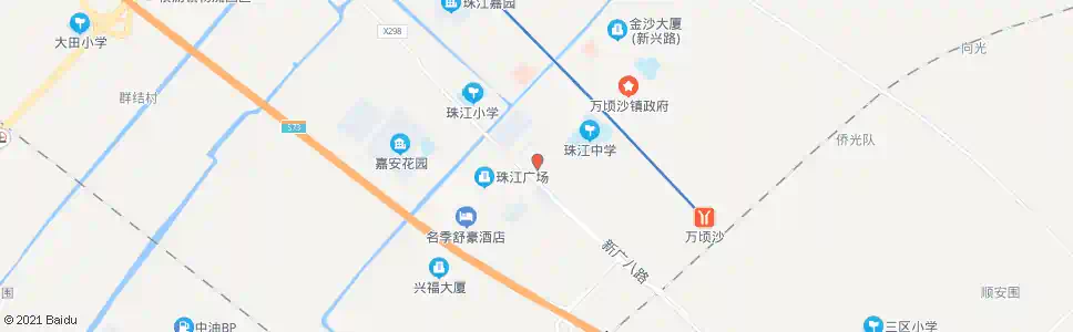 广州珠江街(珠江二路)_公交站地图_广州公交_妙搜公交查询2025