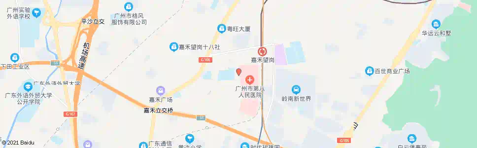 广州地铁嘉禾望岗总站(市八医院)_公交站地图_广州公交_妙搜公交查询2025