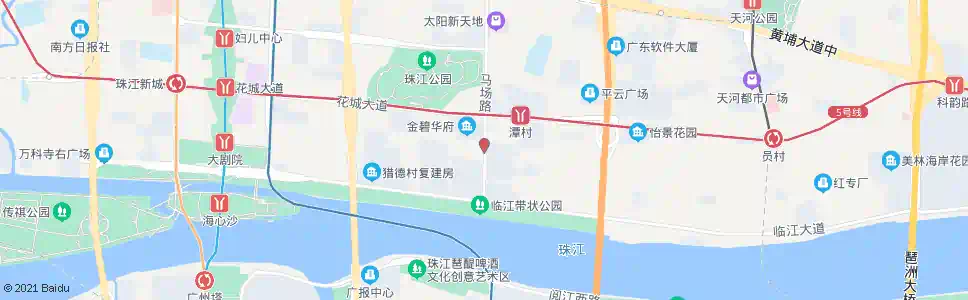 广州马场路南(南国花园)_公交站地图_广州公交_妙搜公交查询2025