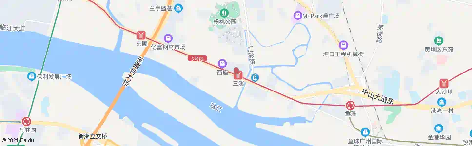 广州地铁三溪站总站(C出口)_公交站地图_广州公交_妙搜公交查询2025