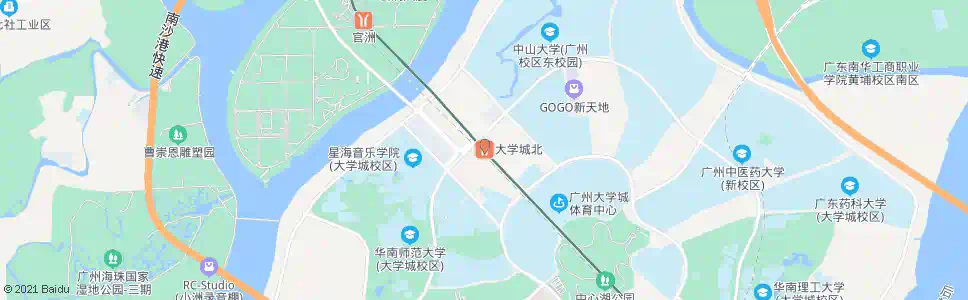 广州地铁大学城北站_公交站地图_广州公交_妙搜公交查询2025