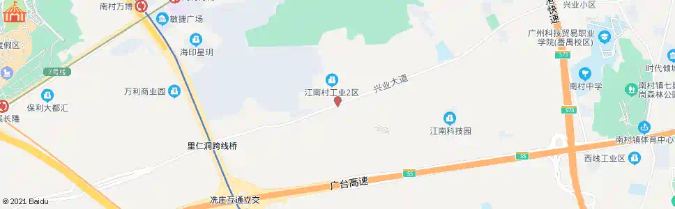 广州江南村_公交站地图_广州公交_妙搜公交查询2025