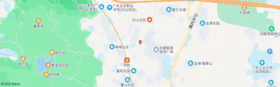 广州白山村广场_公交站地图_广州公交_妙搜公交查询2025