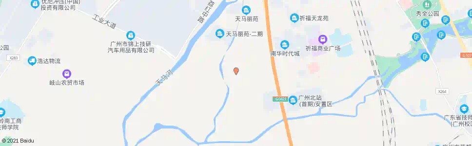 广州大陵村_公交站地图_广州公交_妙搜公交查询2025