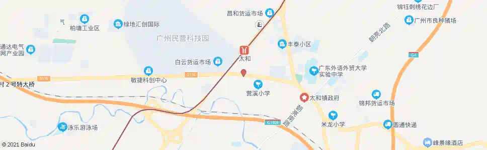 广州广和庄_公交站地图_广州公交_妙搜公交查询2025